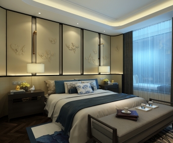 New Chinese Style Bedroom-ID:851660974