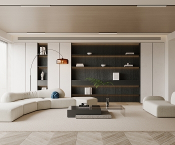 Modern Wabi-sabi Style A Living Room-ID:879033097