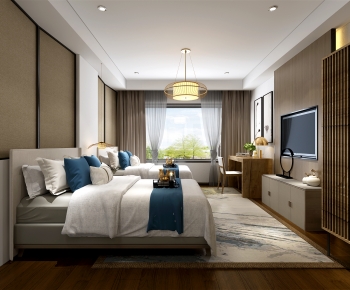 Chinese Style New Chinese Style Guest Room-ID:795259526