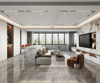 Modern A Living Room-ID:377384908
