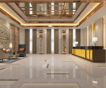 New Chinese Style Lobby Hall-ID:927227976