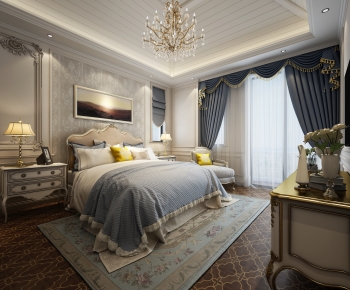 Simple European Style Bedroom-ID:810990106