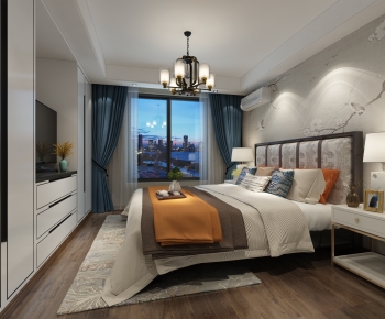 New Chinese Style Bedroom-ID:997189048