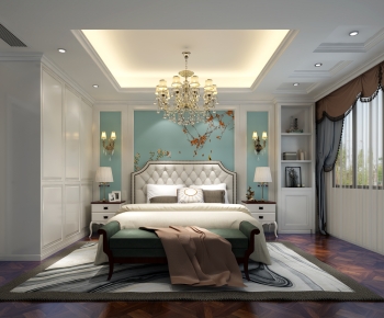 Simple European Style Bedroom-ID:311897996