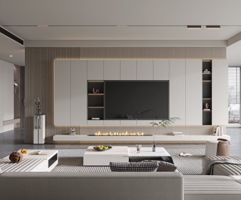 Modern A Living Room-ID:660655981