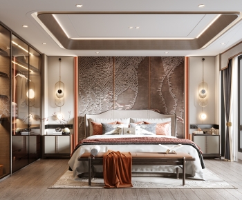New Chinese Style Bedroom-ID:632700927