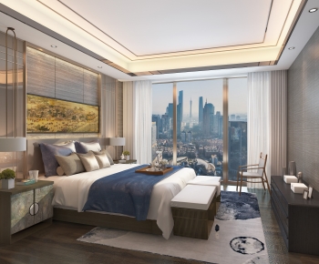 New Chinese Style Bedroom-ID:637115009