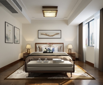 New Chinese Style Bedroom-ID:823282961