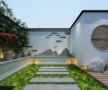 New Chinese Style Courtyard/landscape-ID:705522067