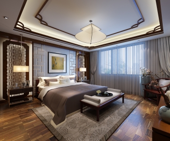 New Chinese Style Bedroom-ID:408706907