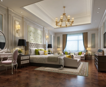 Simple European Style Bedroom-ID:900397065