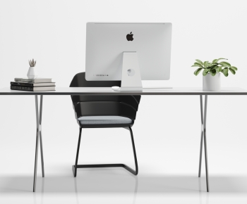 Modern Computer Desk And Chair-ID:431859543