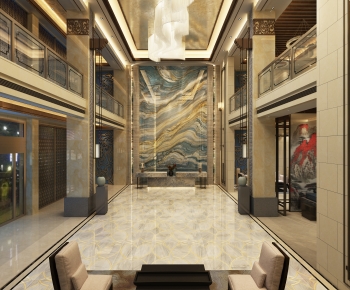 New Chinese Style Lobby Hall-ID:839428907