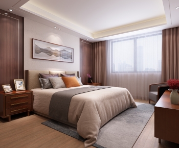 New Chinese Style Bedroom-ID:920720105