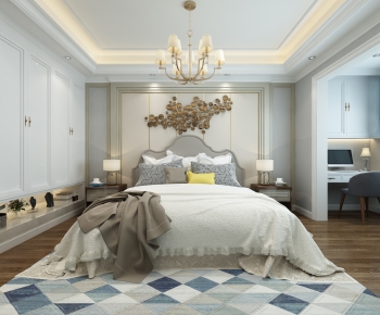Simple European Style Bedroom-ID:918443925