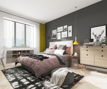 Nordic Style Bedroom-ID:460872896