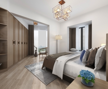 New Chinese Style Bedroom-ID:350608119