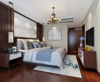 New Chinese Style Bedroom-ID:958481077