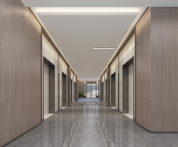 New Chinese Style Corridor/elevator Hall-ID:758981941