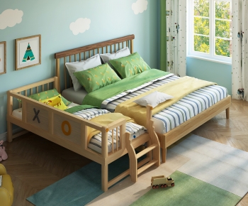 Modern Double Bed-ID:225506072