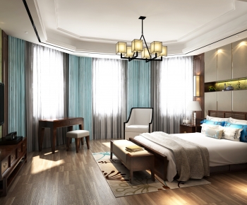 New Chinese Style Bedroom-ID:903156045