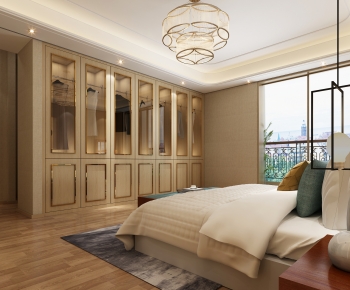New Chinese Style Bedroom-ID:330471995