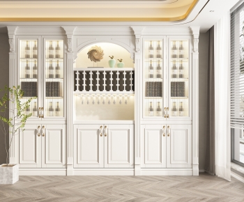 French Style Wine Cabinet-ID:408219105