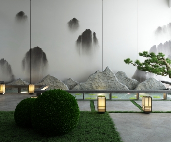 New Chinese Style Garden-ID:927870388