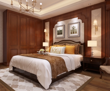 American Style Bedroom-ID:370660072