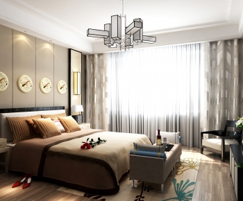 New Chinese Style Bedroom-ID:709147937