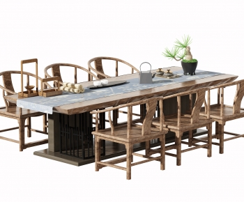 New Chinese Style Tea Tables And Chairs-ID:639036895