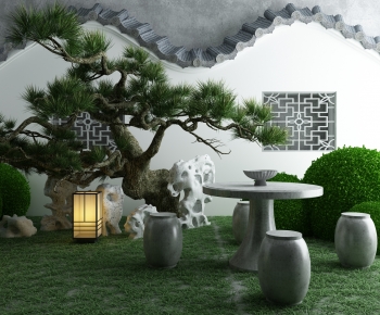 New Chinese Style Outdoor Tables And Chairs-ID:105101114