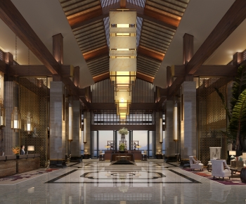 New Chinese Style Lobby Hall-ID:331197023
