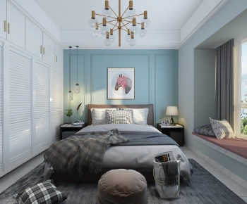 Nordic Style Bedroom-ID:332902914
