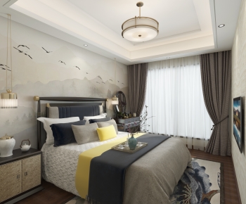 New Chinese Style Bedroom-ID:184499039