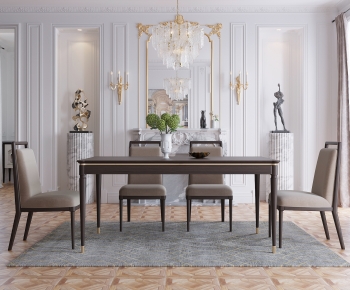 Modern American Style Dining Table And Chairs-ID:953729295