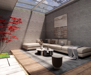 Modern New Chinese Style Courtyard/landscape-ID:575122124