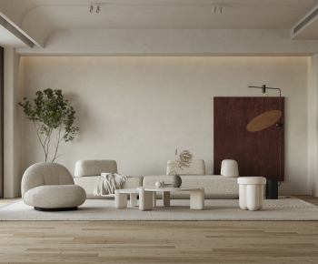 Wabi-sabi Style A Living Room-ID:692749028