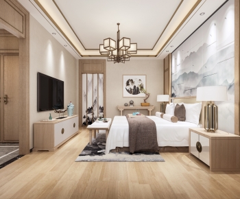 New Chinese Style Bedroom-ID:544939043
