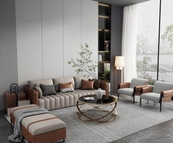 Modern A Living Room-ID:886740767