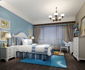 Simple European Style Bedroom-ID:900826933