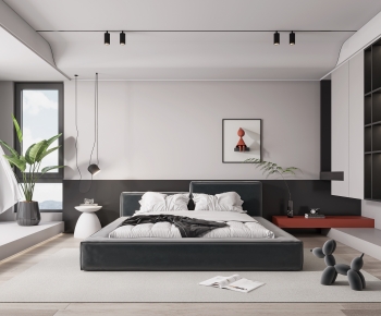 Modern Wabi-sabi Style Bedroom-ID:708699948