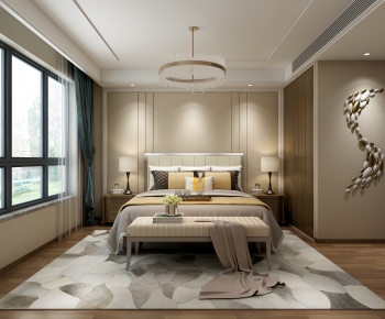 New Chinese Style Bedroom-ID:348086122