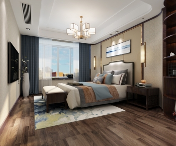 New Chinese Style Bedroom-ID:292402034