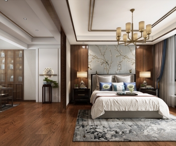New Chinese Style Bedroom-ID:965049326