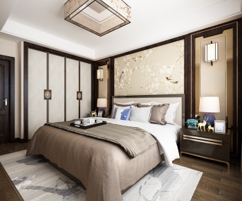 New Chinese Style Bedroom-ID:829638002