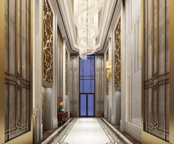 European Style Corridor Elevator Hall-ID:100027084