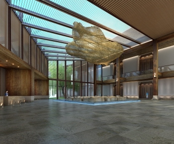 New Chinese Style Lobby Hall-ID:678958891
