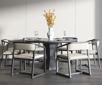 New Chinese Style Dining Table And Chairs-ID:797550777