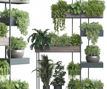 Modern Potted Green Plant-ID:600864894